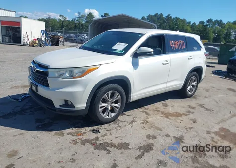 2014 Toyota Highlander Le Plus V6 from USA, damaged, VIN 5TDZKRFH2ES014098